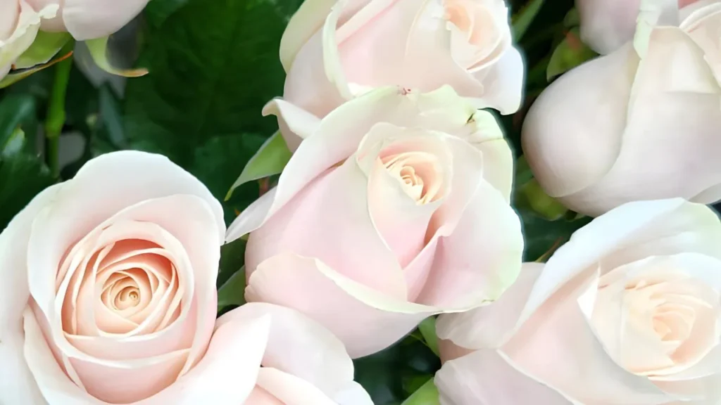 jolies roses blanches